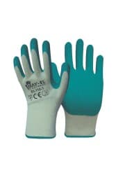 Yeşil Latex İşçi Eldiveni Kokusuz 10 Numara 1/2