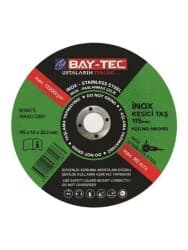 İnox Metal Kesme Diski İnox Kesici Taş 115 x 1.0 x 22-23mm 100 Adet