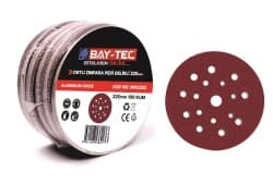 Delikli Cırtlı Zımpara Pedi 225mm P100 Kum 10 Adet 1