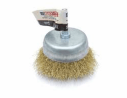 Çanak Fırça Pimli 50 mm - Küçük Yüzey Çelik Telli 1