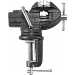 Masa Mengenesi Mini Dönerli 80 mm - Standart Küçük Atölye için - Mini boyutlu dönerli masa mengenesi, 80 mm çene açıklığı. Masaya kelepçe ile sabitlenir; çalışma sırasında 360° döndürülebilir. Küçük metal işi, hobi takım imalatı, küçük mekanik onarım işlerinde kullanılır; metal işçisi, küçük makinacı, profesyonel hobi atölyesi mesleklerinin küçük parça sıkıştırma ihtiyaçları için tasarlanmıştır.