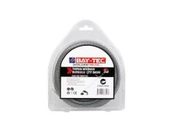 Burgulu Çift Baskı Tırpan Misinası 3.5 mm x 41 m - Burgulu Çift Baskı kesitli tırpan misinası, 3.5 mm kalınlık ve 41 metre uzunluk. Çift baskılı burgulu yapı, titreşim emici; uzun süreli profesyonel çalışma, titreşim azaltma gereken işler işlerinde tercih edilir. Burgulu yapı motor titreşimini emer, uzun süreli kullanımda bilek ve el yorgunluğunu azaltır — profesyonel ergonomi.
