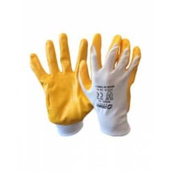 Sarı Nitril İş Eldiveni Demir Safety 10 Adet 2