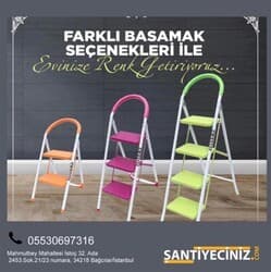 Merdiven Ev Tipi Kanat 2 Basamaklı 3