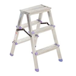 Merdiven Kanat Rita Çift Taraflı Galvanizli 0,60 mm 3+3 Basamaklı