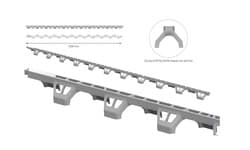 Döşeme Paspayı Zig Zag Profil Tipi 60mm 20 Adet 2