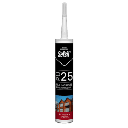 Selsil PU 25 Mastik & Yapıştırıcı Beyaz 600 ml 1