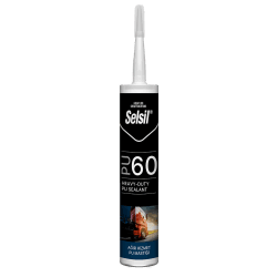 Selsil PU 60 Ağır Hizmet Mastiği Beyaz 600 ml 1