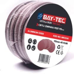 Cırtlı Zımpara Pedi 115 mm P180 Kum 100 Adet 1