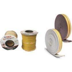 Kapı Pencere Fitil Bant Beyaz 9X6mm x 2x50 Metre - Sızdırmazlık - Kapı ve pencere kenarları için fitil bant, 9 mm genişlik × 6 mm yükseklik, 2 rulo x 50 metre (toplam 100 metre). EPDM kauçuk fitil ile pencere/kapı çerçeve sızdırmazlığı sağlar; ısı kaybını, hava cereyanı ve toz girişini önler.