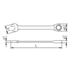 İzeltaş Cırcır Kombine Anahtar 10mm 4