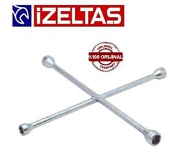İZELTAŞ Bijon Anahtarı 4'lü İstavroz Tipi Dört Kol 17-19-21-22 MM 1