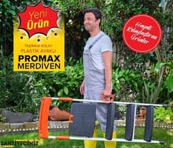 Merdiven Kanat Promax Plastik Basamaklı Tek Çıkışlı 4+1 2